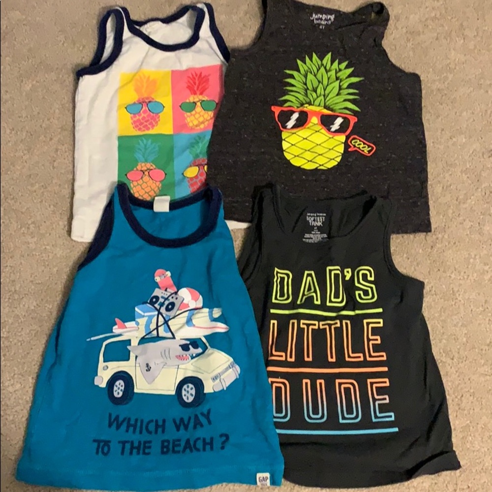 Boys size 4 tank top bundle